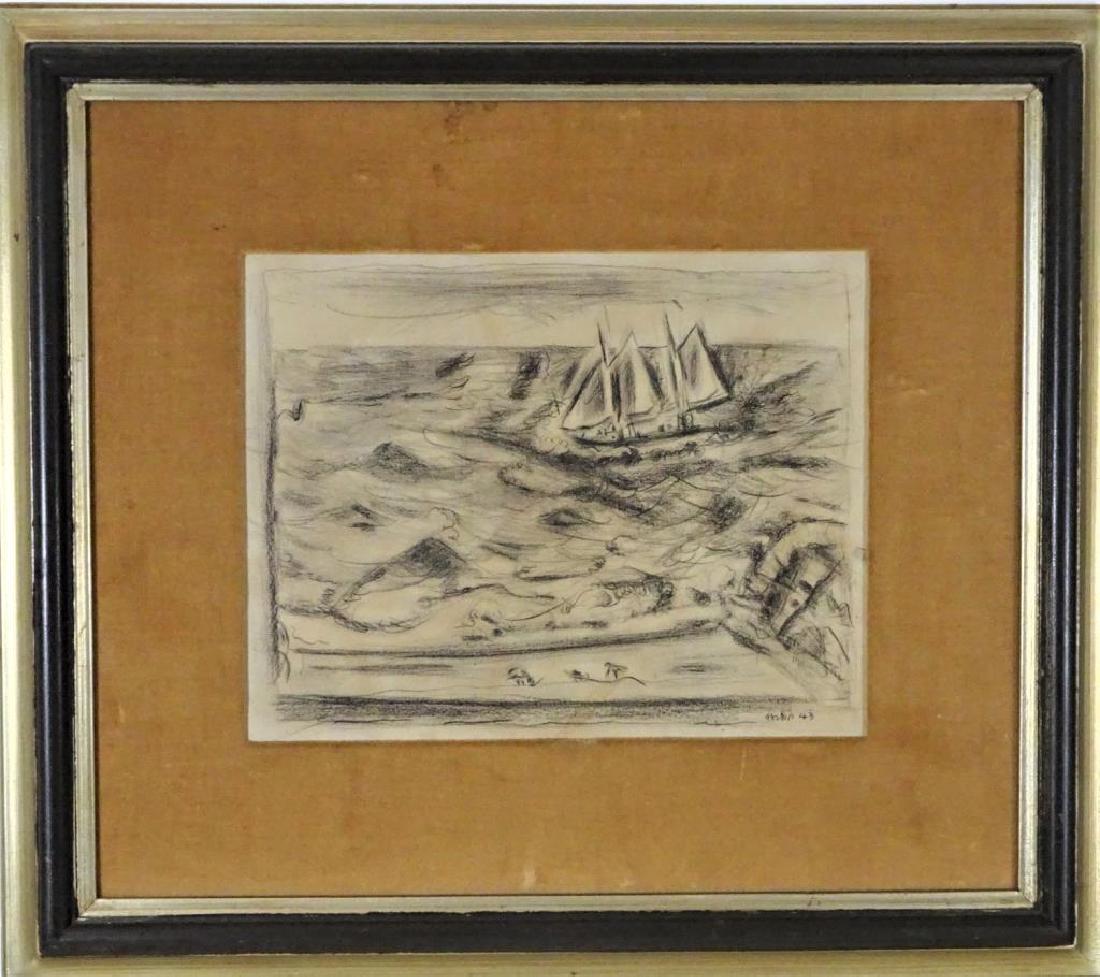 After John Marin, Sea and Boat (1 of 5)