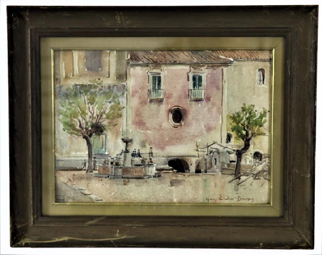 Attributed to George Walter Dawson (1870-1938): Attributed to George Walter Dawson (1870-1938) Overall: 15 1/2 x 9 1/2" Sight: 9 3/4 x 13 3/4" Massachusetts Signed lower right Watercolor on paper George Walter Dawson was the second son of Jackson T