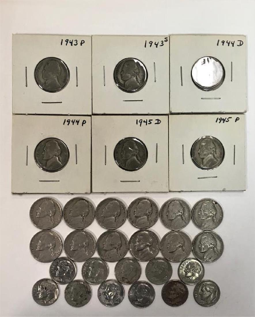 Assortment of U.S. Nickels and Dimes