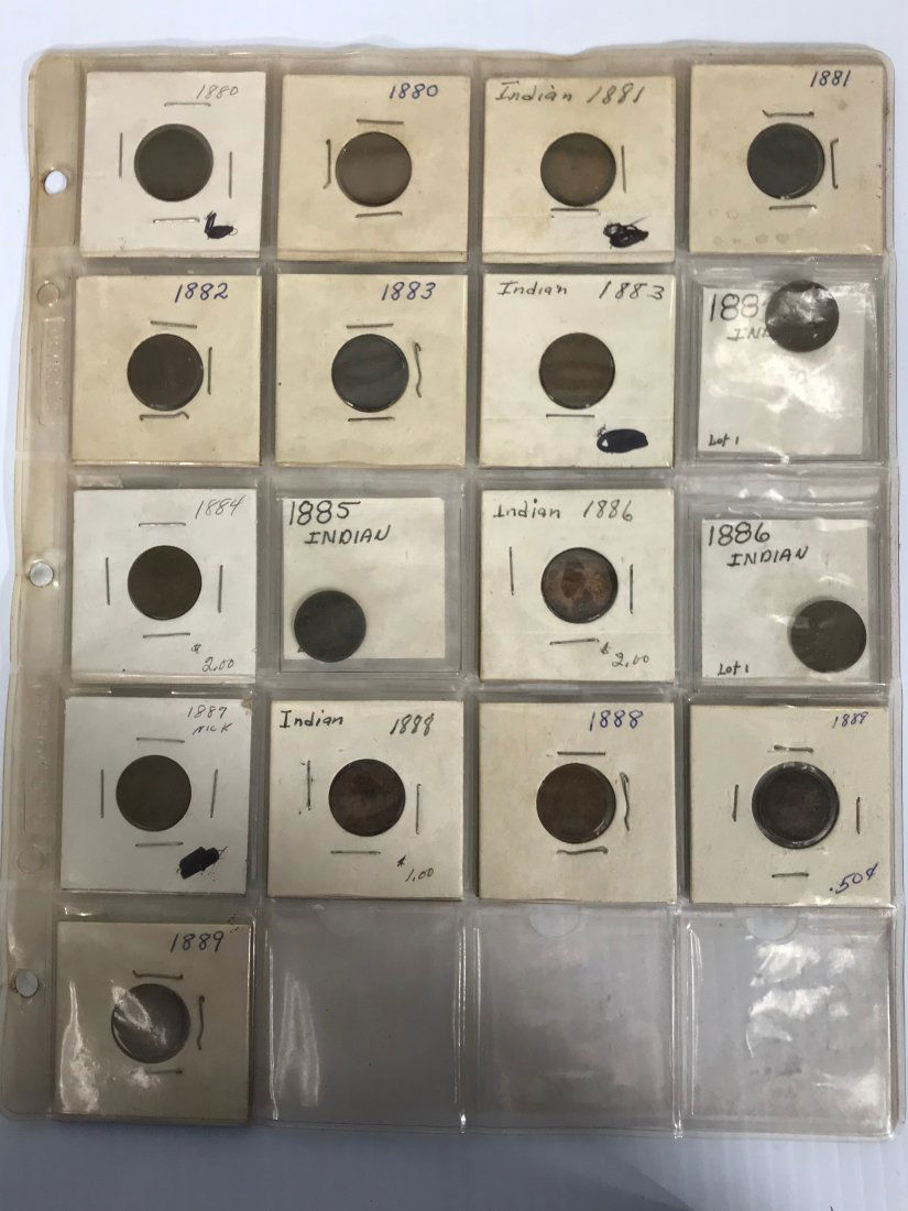 Fifty-Two (52) U.S. Indian Head Pennies (1 of 5)