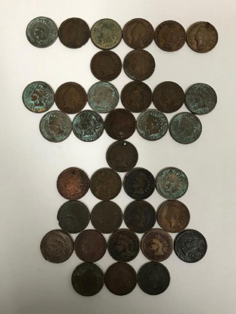 Thirty-Six (36) Indian Head Pennies (loose) (1 of 1)