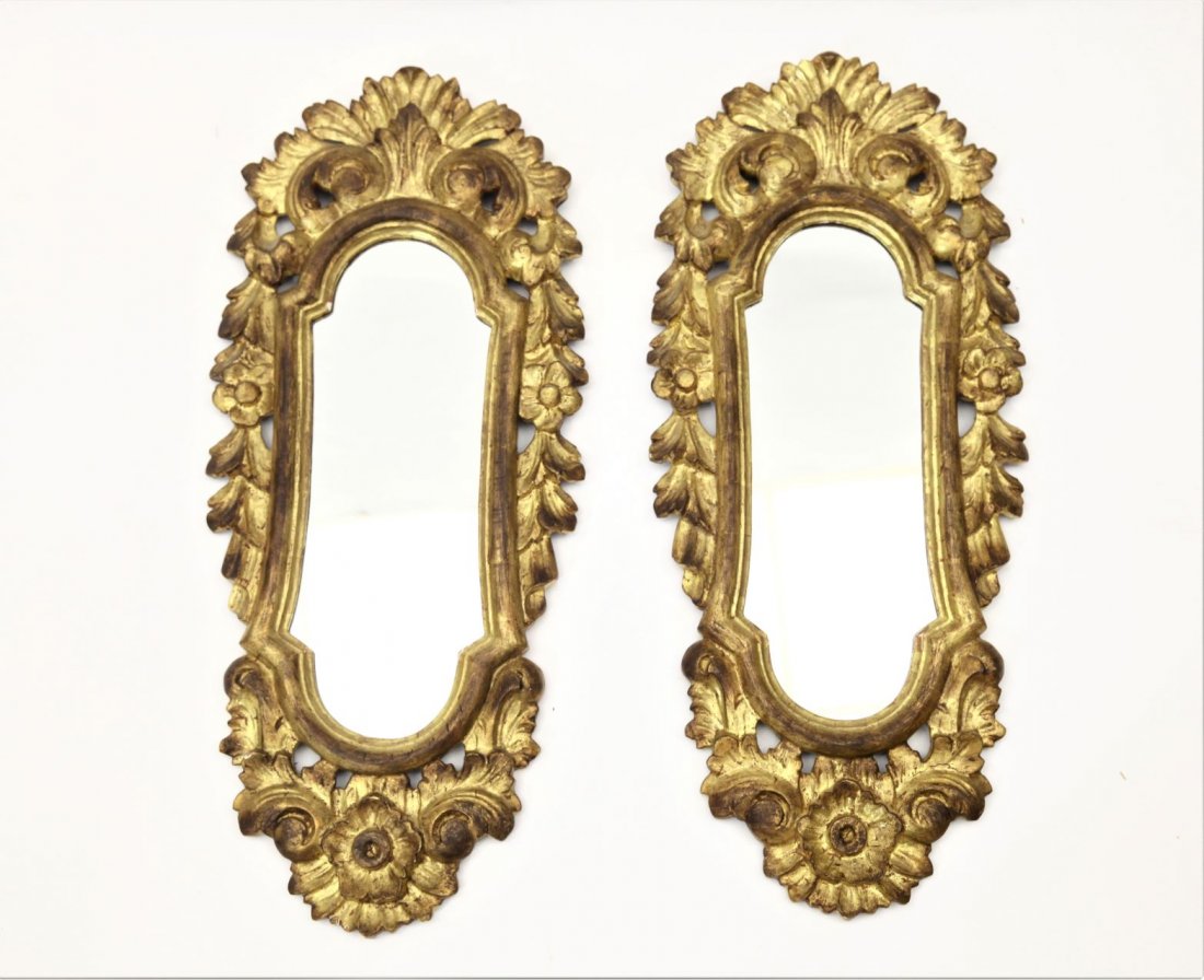 Pair of Important Spanish Gilt Mirrors (1 of 2)