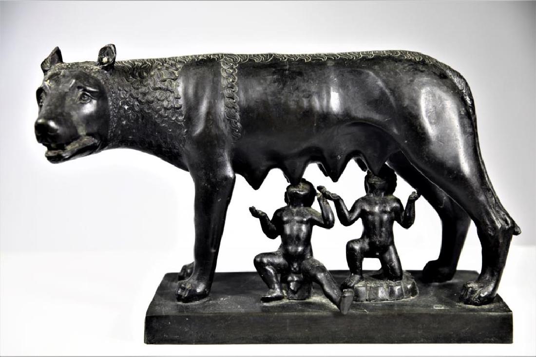 Early Bronze Sculpture of Romulus and Remus (1 of 7)