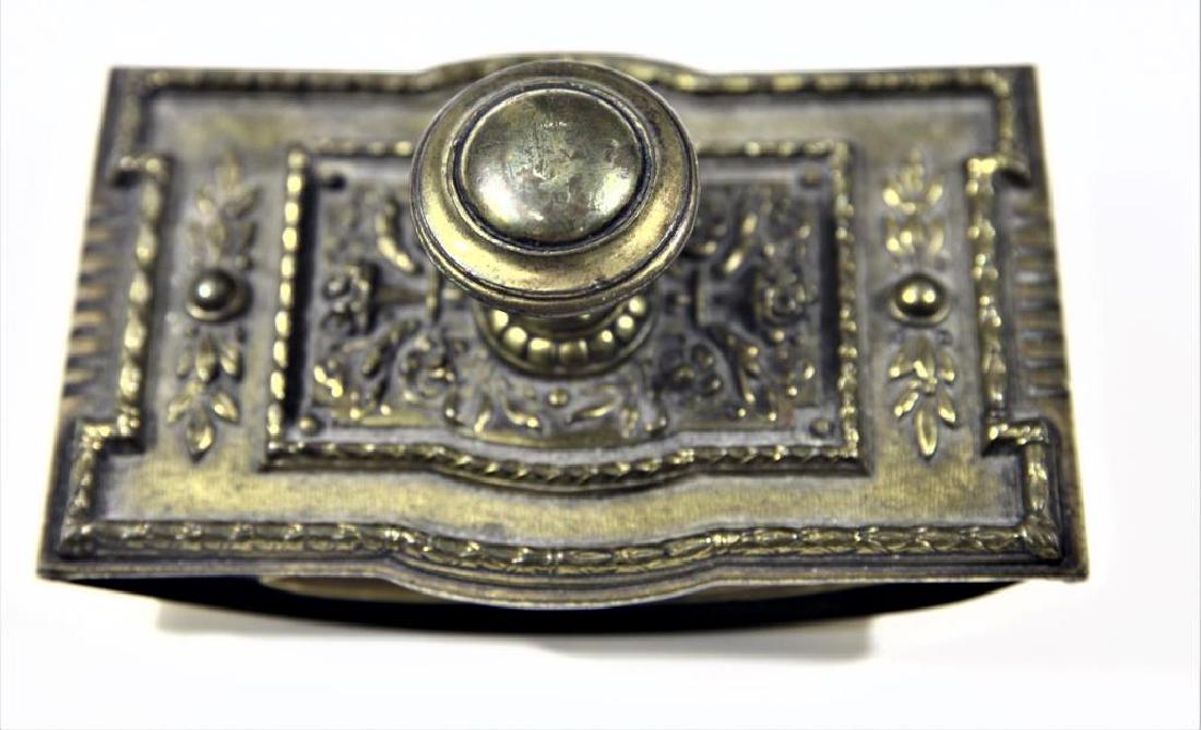 Antique Bronze Desk Blotter (1 of 4)