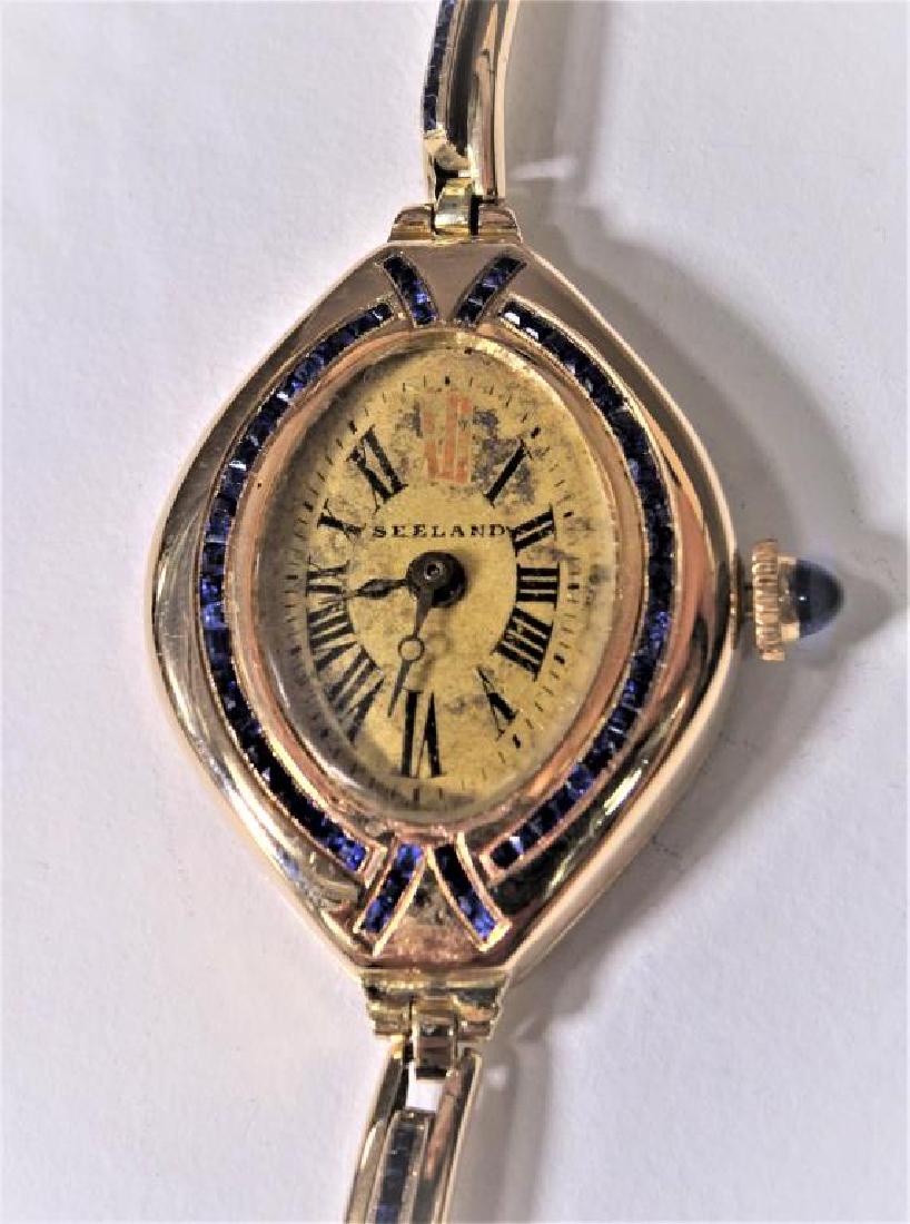 lucien piccard women's 14k gold watch