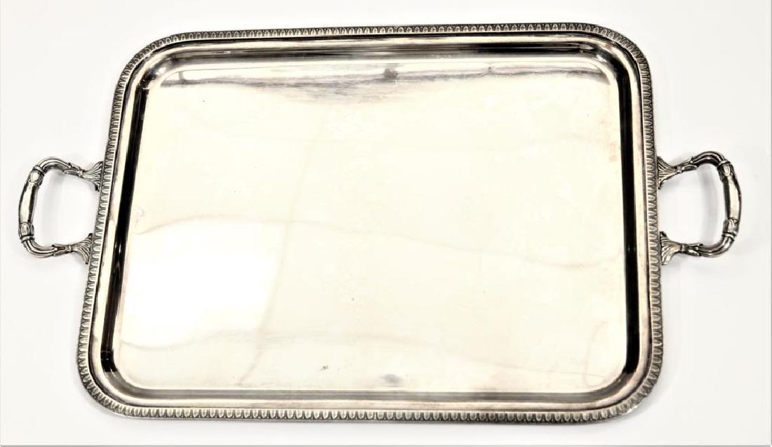 Sterling Silver Tray Twin Handled 59 Troy oz (1 of 5)