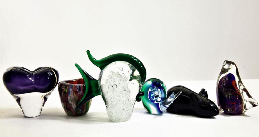 Six (6) Murano-style paperweights (1 of 3)