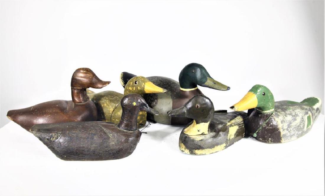 (6) Vintage Wooden Duck Decoys (1 of 5)