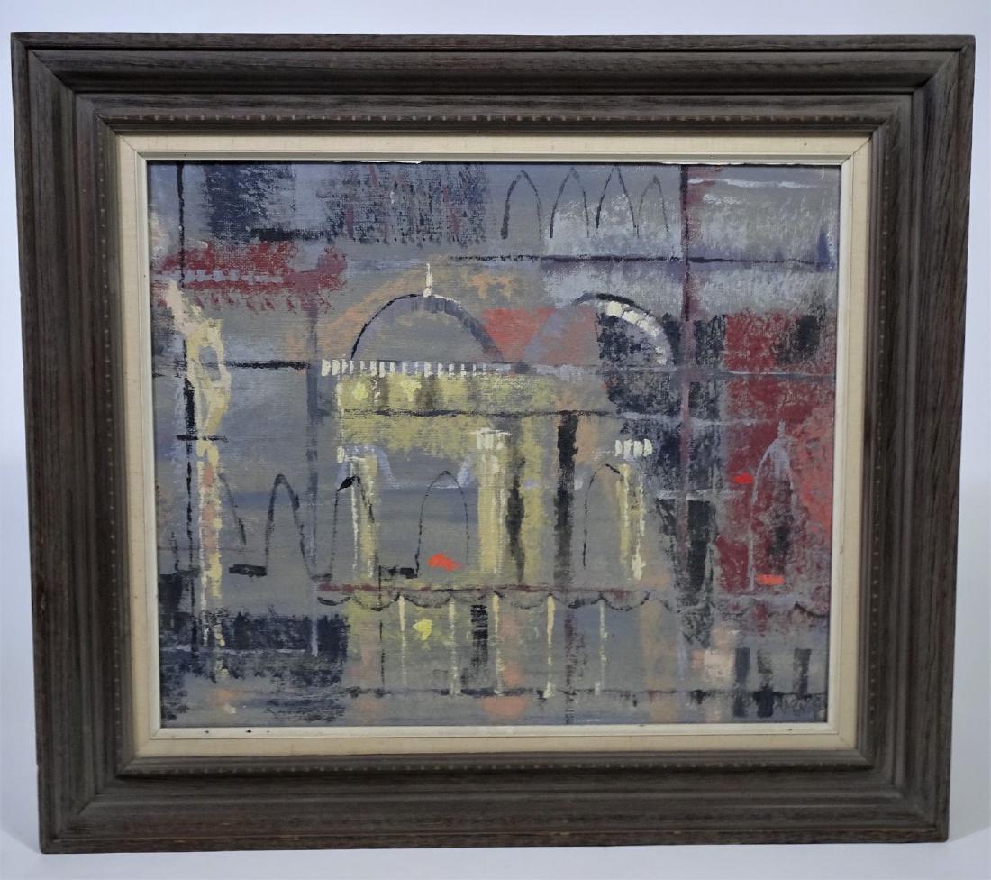 Van Hoople (b. 1934) American, Oil on Board: Van Hoople (b. 1934) American, Oil on Board. Van Hoople worked at Paramount Studios._x000D_ Sight Size: 19 3/4 x 23 3/4 in_x000D_ Overall Size: 27 1/4 x 31 1/2 in_x000D_ Medium: Oil on Board