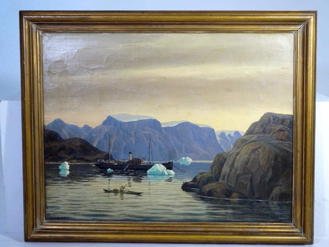 Emanuel Aage Petersen (1894 - 1948) Oil/Canvas: Signed bottom left hand corner, good condition, minor crackling on painting. Emanuel Aage Petersen was active/lived in Denmark. Emanuel Petersen is known for landscape paintings. CONDITION - By regist