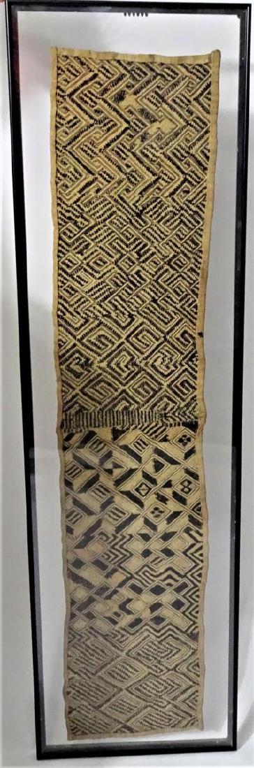 Antique African Textile: Antique African Textile. S: 46 1/2 x 9 1/2 in. O: 50 1/2 x 14 1/2 in.