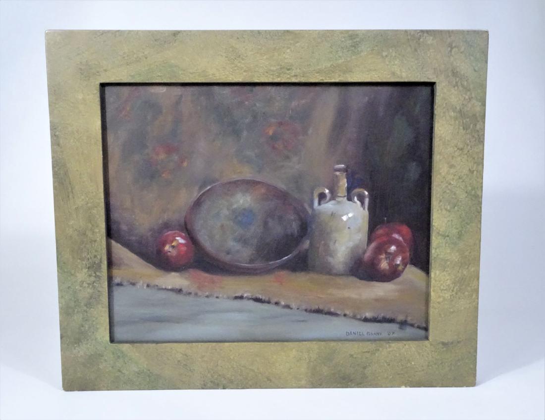 Daniel Grant (mid 19th century) American, Oil/C: American Still Life. Oil on Canvas. Signed bottom right corner and dated '07. Overall: 21 1/2 x 25 1/4 in. Sight: 15 1/2 x 19 1/2 in. Daniel Grant was active/lived in New York.