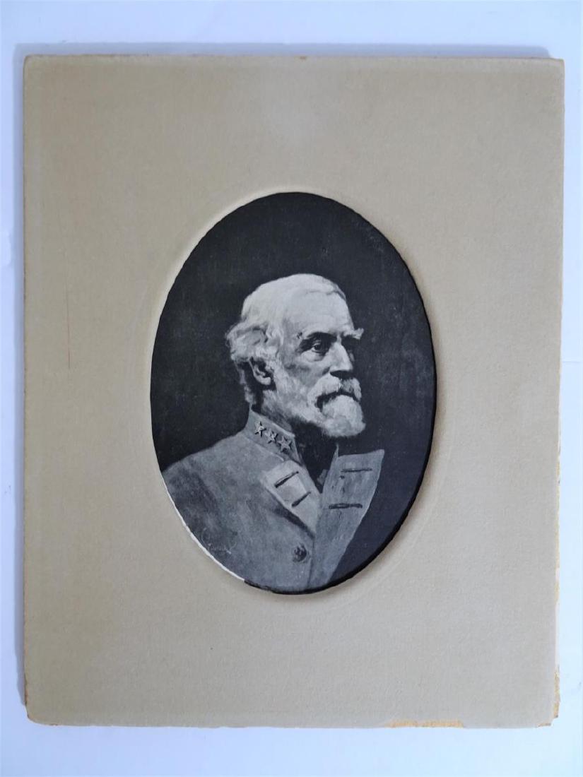 Portrait of Robert E. Lee: Visible foxing and browning as well as folds on the corners. O: 10 x 8 in. Medium: Print