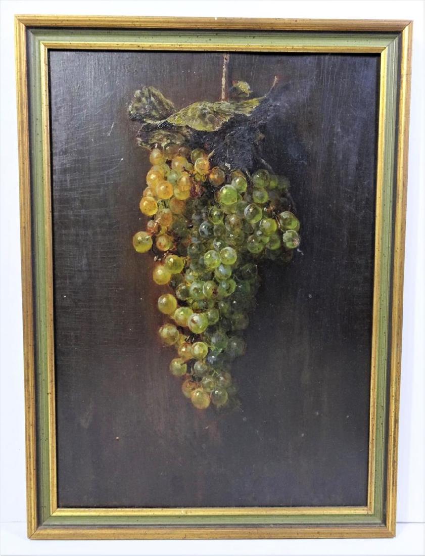 William Preston Phelps (1848-1923), Grapes O/B: Signed "W.P. Phelps, "Munich" William Preston Phelps