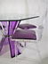 Lucite Dining Table Glass Top w 6 chairs - 7