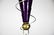 Purple Lucite & Metal Floor Lamp - 3