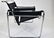 Pair Marcel Breuer Wassily Leather & Chrome Chairs - 8