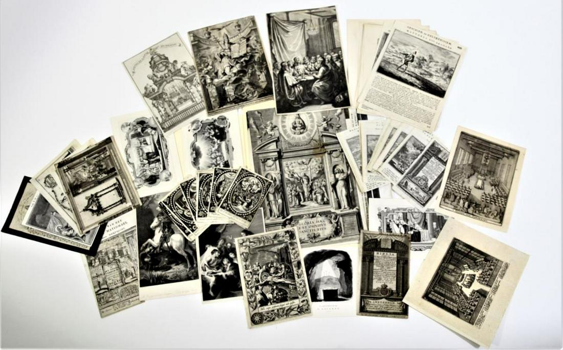 (60)Jan Caspar Philips (1690-1775) German: a collection of 60 Old Master etchings and Engravings. Please contact Eamon at Premier Shipping and Crating for a quote to pack and ship at 941-358-9999 or email at info@premiershipment.com
