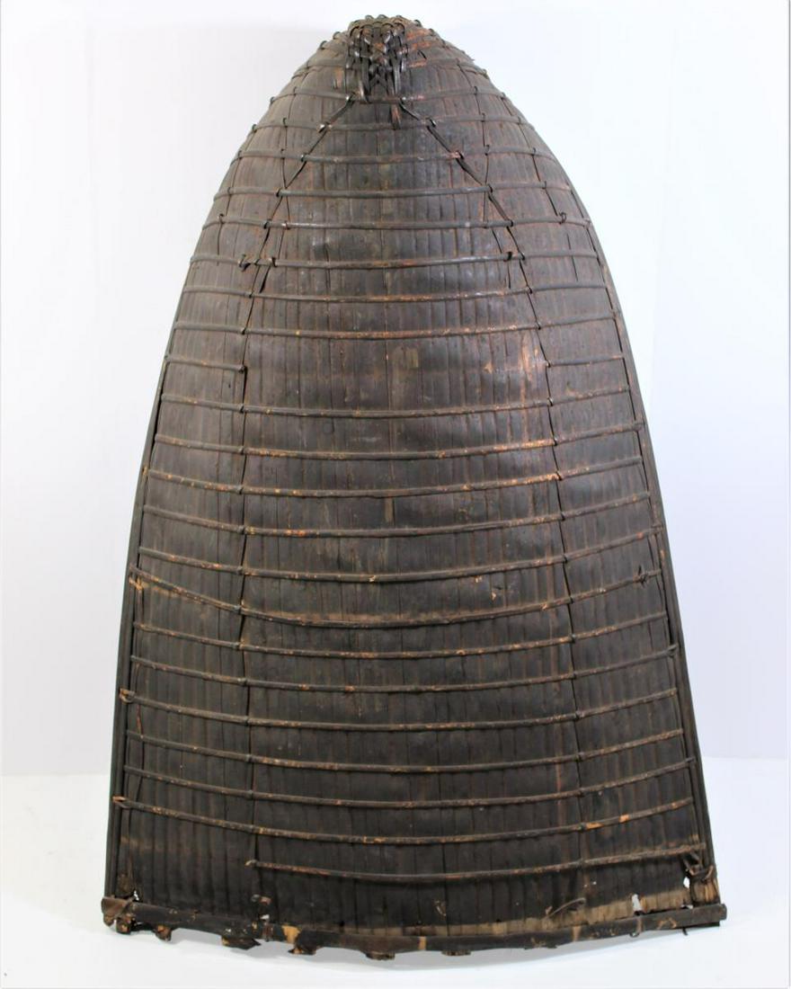 Large Philippine Rain Cape: Cape. Size: about 37 x 26 in.