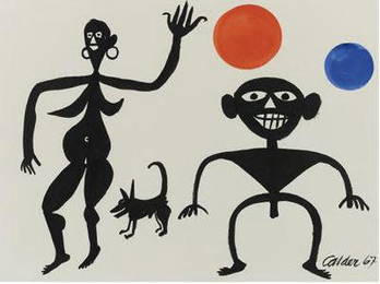 Alexander Calder (1898-1976) American,Gouache 1967