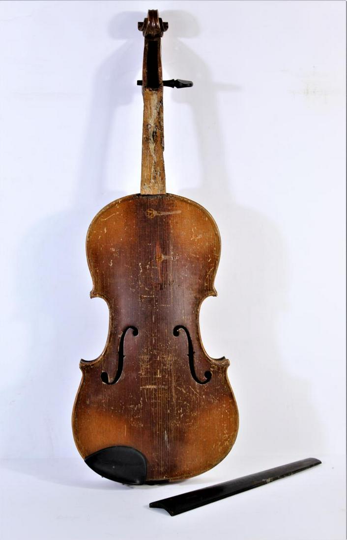 Vintage German Stradivarius Violin: Size: 23.5 x 8 1/4 in.