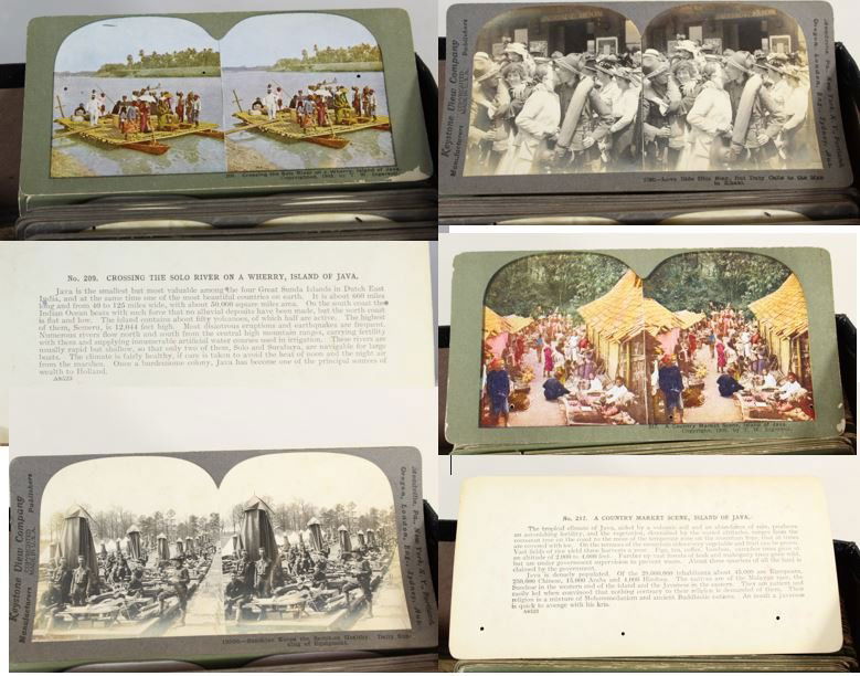 Stereoview Cards from the Early 1900: This lot consists of 137 stereoview cards from the early 1900's. Some are Keystone cards showing World War 1 views, many were done by Ingersoll and the Pittsburgh Times, and a couple by Cosmopolitan.