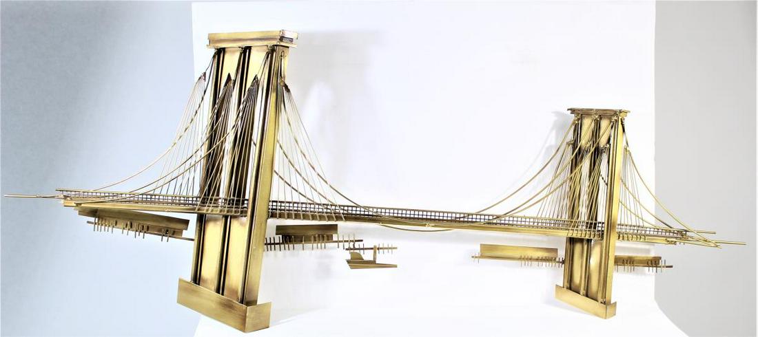 Curtis Jere Mcm Brooklyn Bridge Wall Sculpture