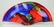 Venetian Large Hand Blown Glass Taco Vase - 5