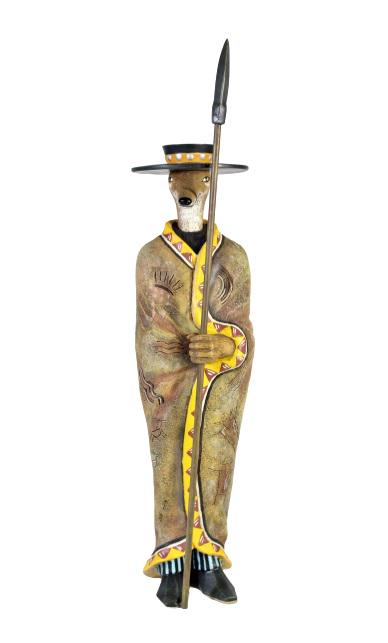 Robert Shields (Born 1951) America, Sculpture: Approx 17 in tall. Standing coyote. Signed on the underside.Please note that all sales are final and no refunds will be given under any circumstances. Sarasota Estate Auction provides condition report