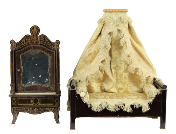 Lg Scale Biedermeier Set: 2 pieces in total.Both under 12 in.