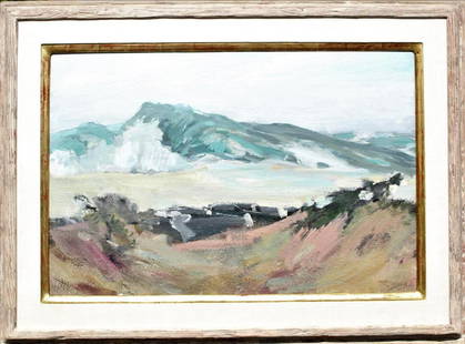 Jay Connaway (1893 - 1970) "Crashing Surf" O/M: Oil on masonite by Jay Connaway, it is signed Connaway in the lower right. "Crashing Surf" Overall: 34 x 46 in. Sight: 23 1/2 x 35 1/2 in. Please note that all sales are final. No refunds will be