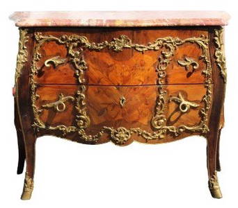 Impressive 19th C Louis XV Style Marble Top Bombay