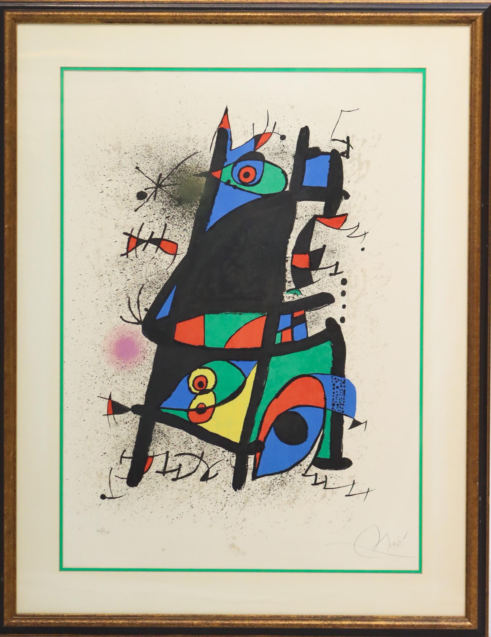 Joan Miro (1893-1983) Spanish, Signed Lithograph (1 of 6)
