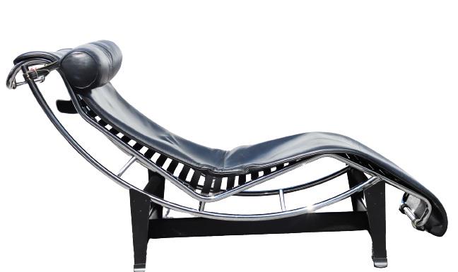 Signed Cassina Le Corbusier Leather Chaise Lounge (1 of 14)