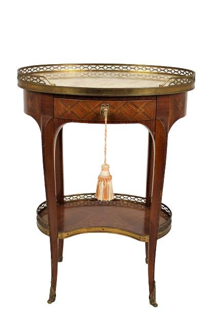 French Marble Top Side Table (1 of 10)