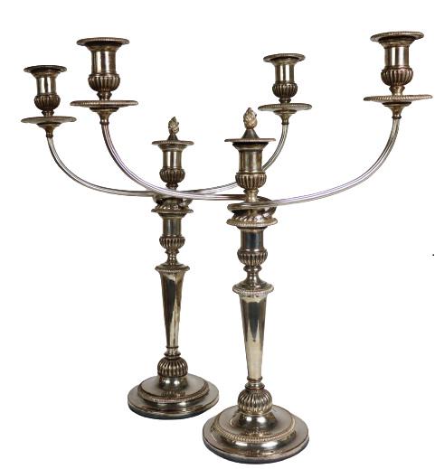 Pair of Silver Candelabras (1 of 10)