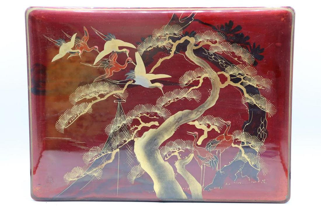 Japanese Lacquer Box with Cover (1 of 7)