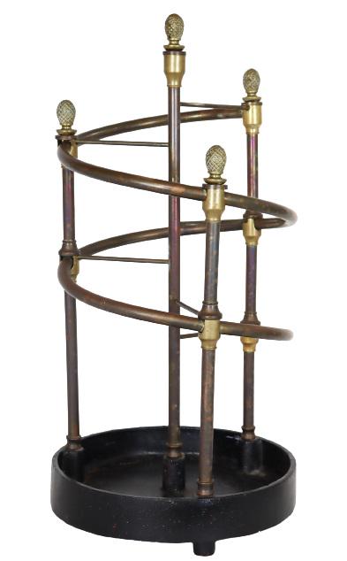Vintage Brass & Iron Umbrella Stand (1 of 6)