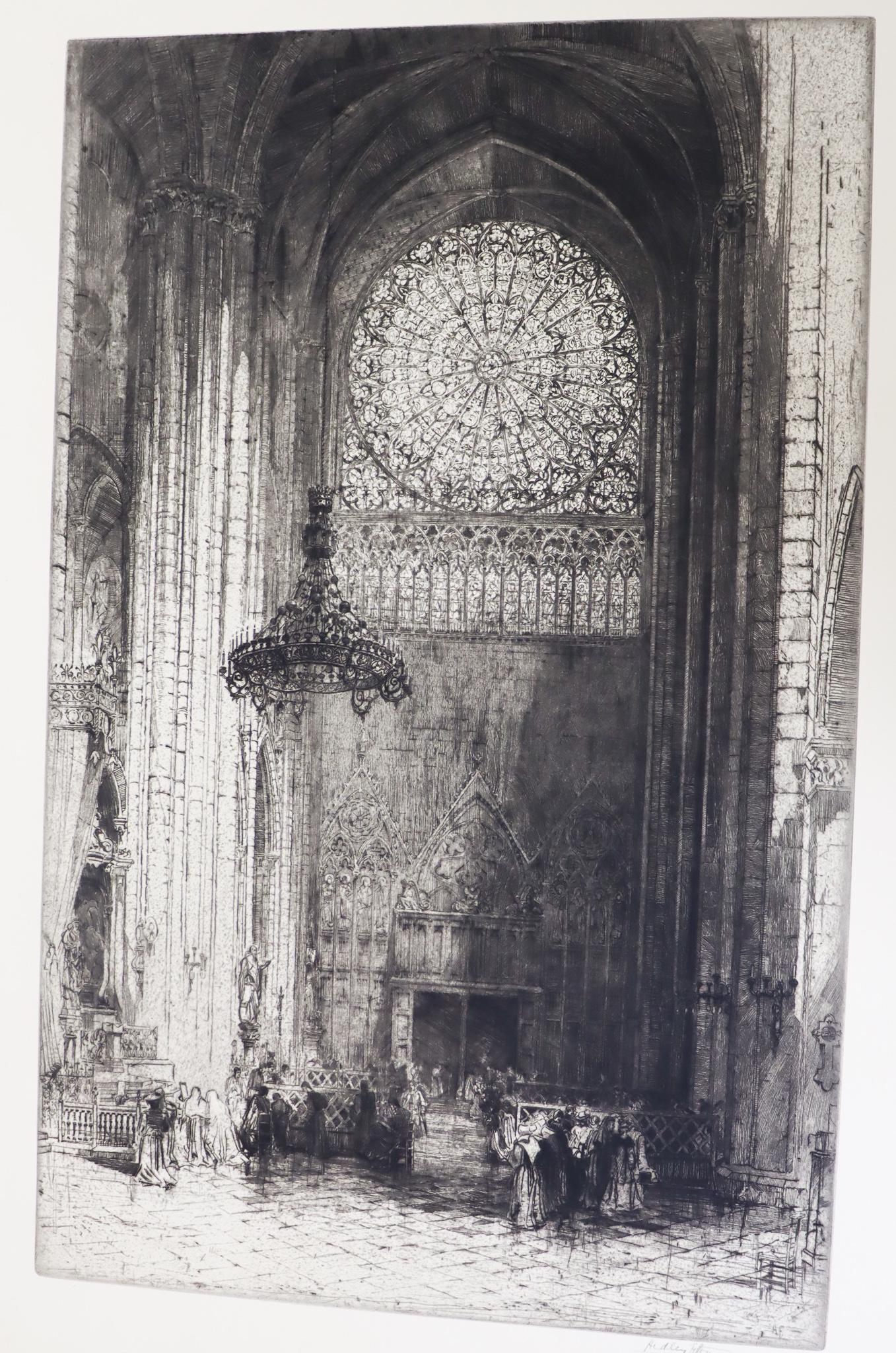 Hedley Fitton (ca 1858-1929) English, Cathedral (1 of 3)