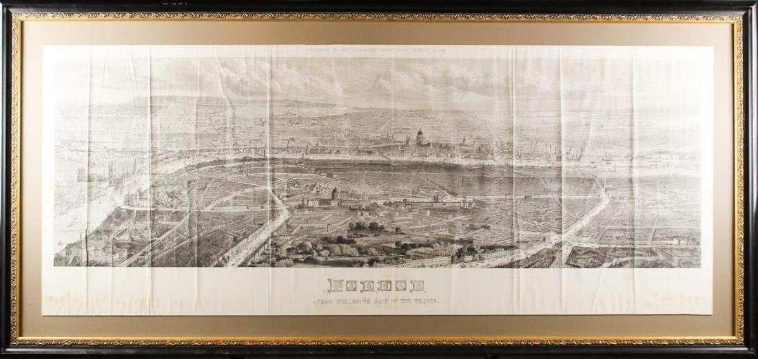 Large Framed Map of London, 1861 (1 of 7)