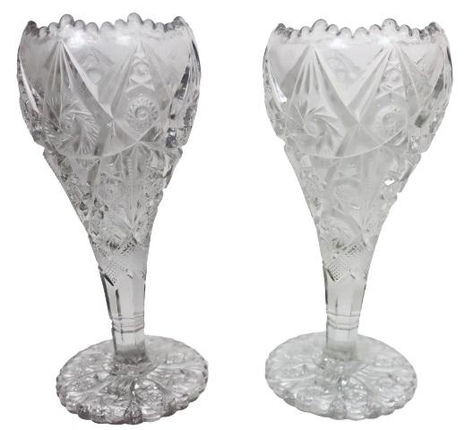 (2) Cut Glass Chalices (1 of 5)