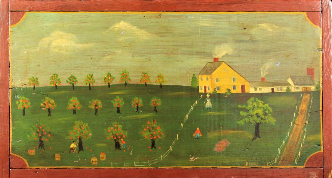 American Folk Art Oil on Board (1 of 7)