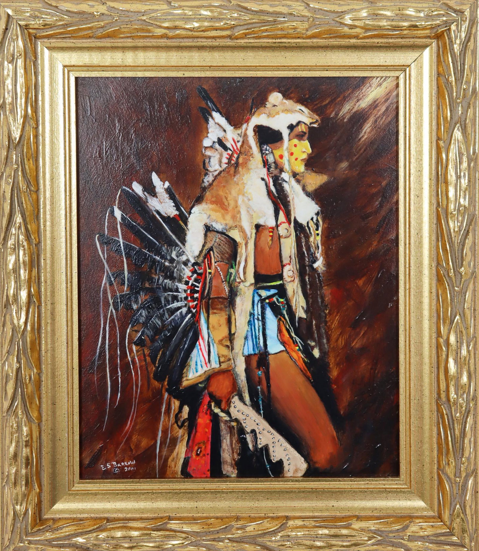 E.S. Barrow Southwestern, Oil on Canvas (1 of 4)