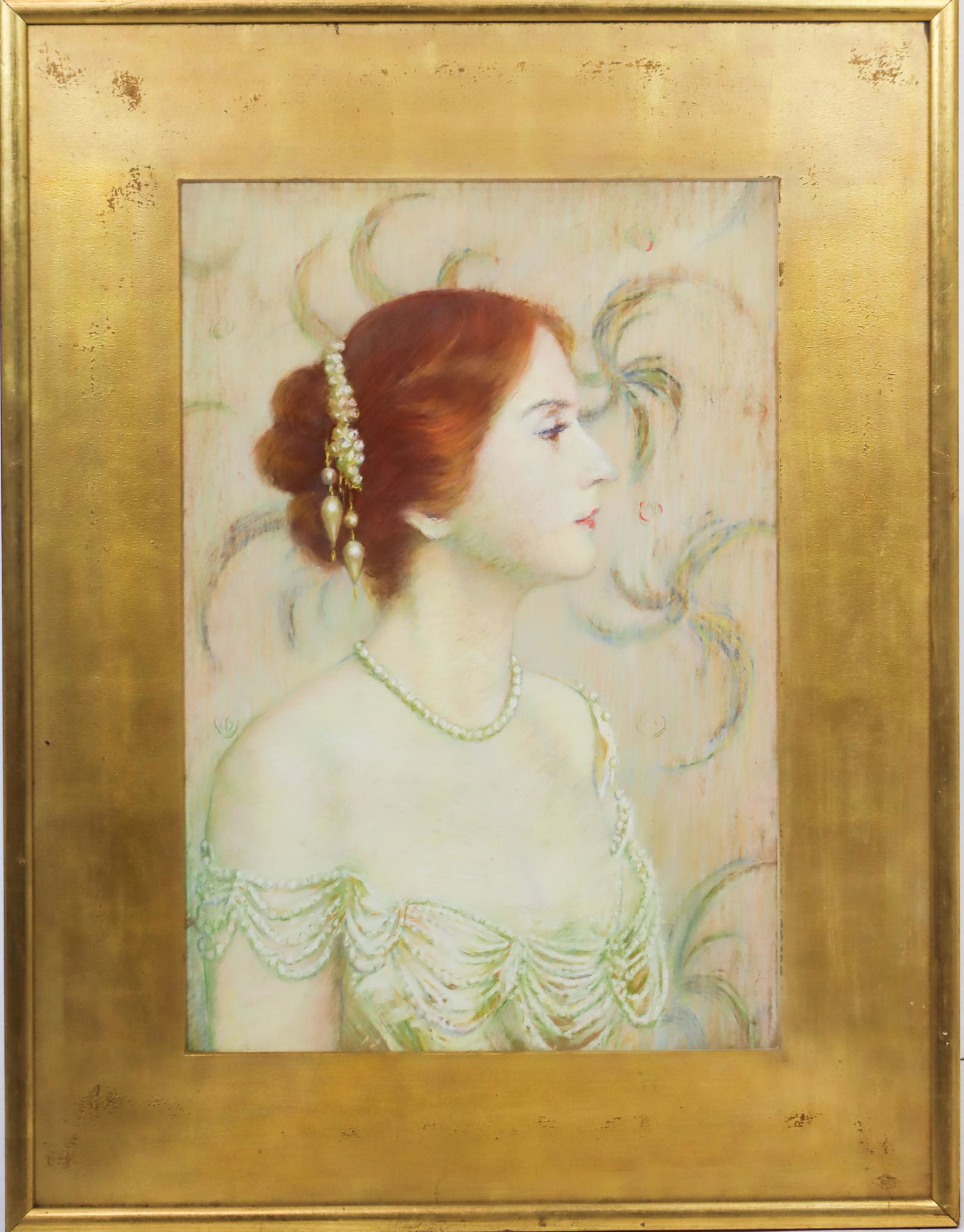 Anita C. Ashley (19/20th C) American, Pastel Portrait (1 of 3)