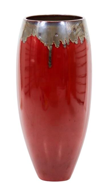 Italian Red Drip Glaze Vase (1 of 7)