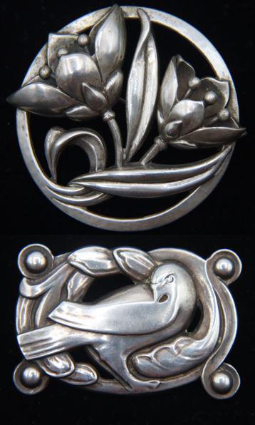 (2) Norseland by Coro, Sterling Silver Brooches (1 of 11)