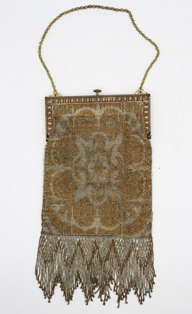 Antique French Steel Beaded Purse (1 of 10)