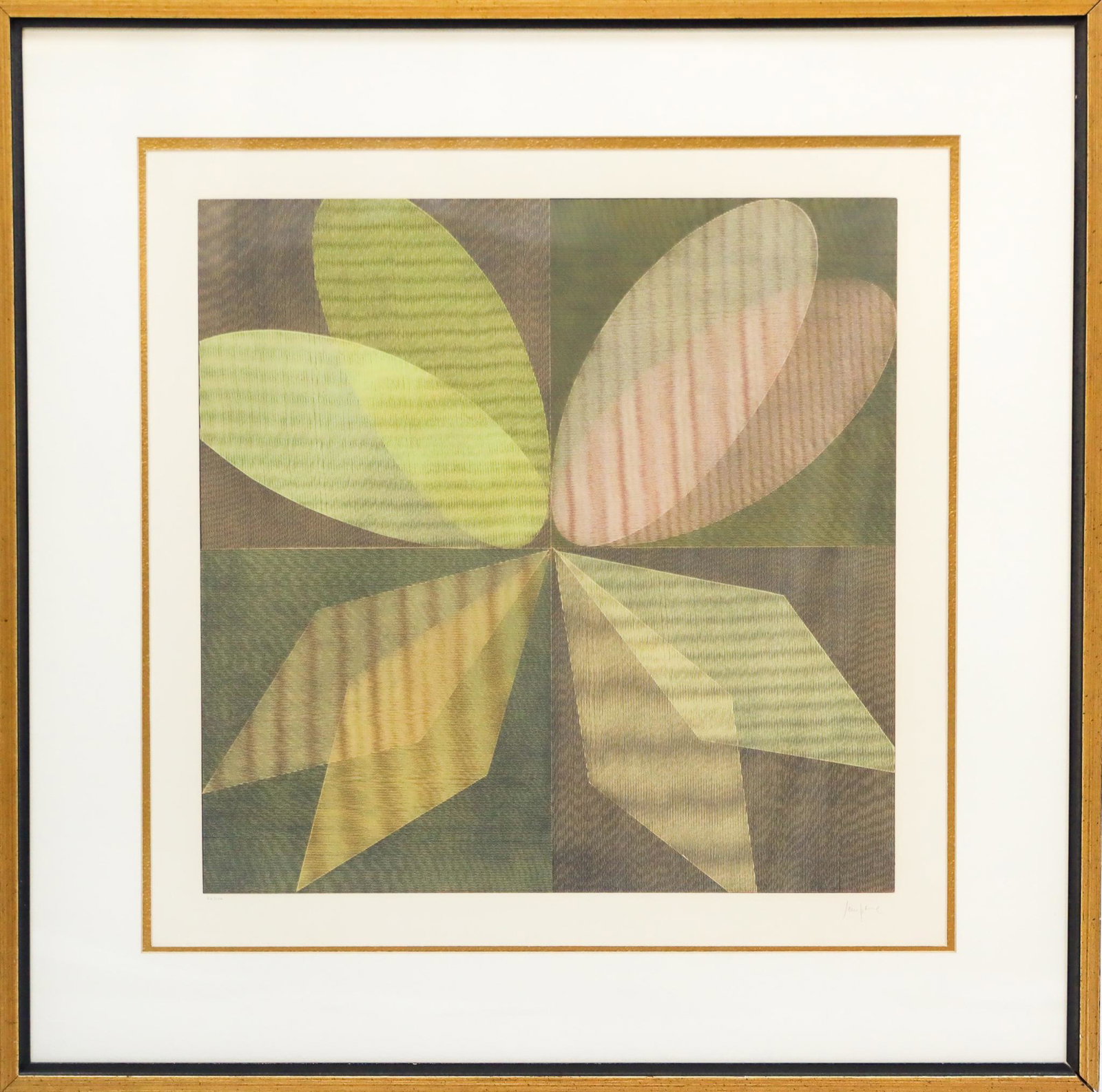 Abstract Colored Lithograph, 20th Century (1 of 5)