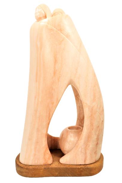 Tim Nicola (Born 1954) New Mexico, Sculpture: This is a southwestern sculpture by Tim Nicola. Sculpture is of a mother and child and is signed Nicola by the base. Size: 28 x 15 x 9 in.Please note that all sales are final. No refunds will be given