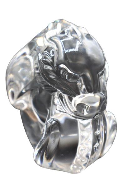 Signed Glass Dragon: Signed glass dragon. Possibly signed Steve.Size: 2 x 2 x 2 1/2 in.Please note that all sales are final. No refunds will be given under any circumstances.